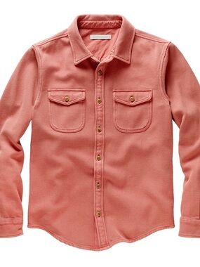 Outerknown Coral Button Up Shirt